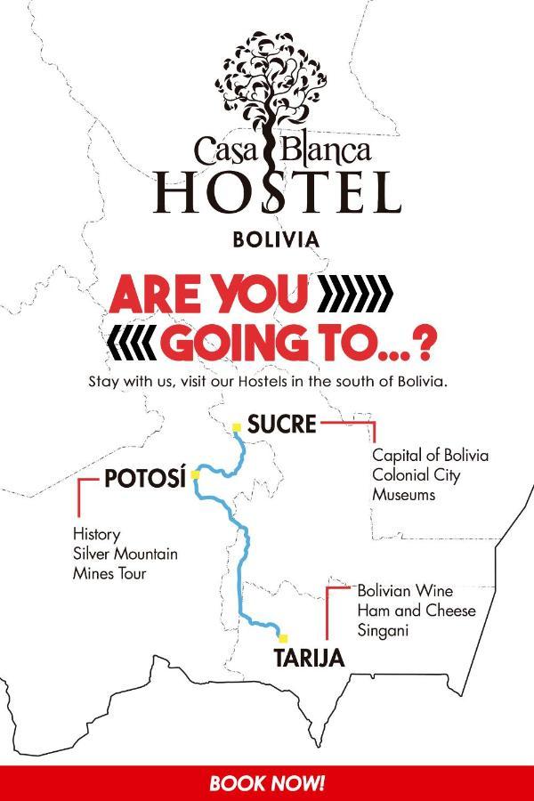 Hostel Casa Blanca Сукре Экстерьер фото